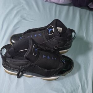 Jordan Black and Blue Sneakers